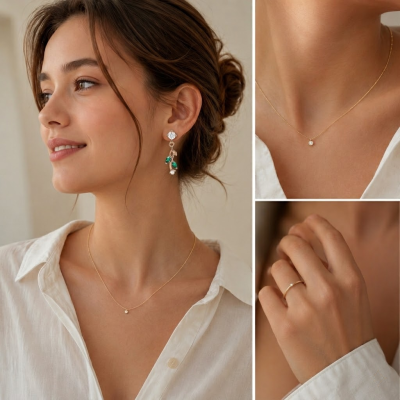 Keep Other Jewelry Simple But Earrings Shine