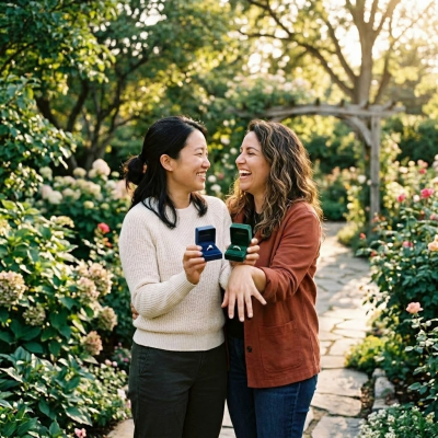 Lesbian Couple Propose to Each Other