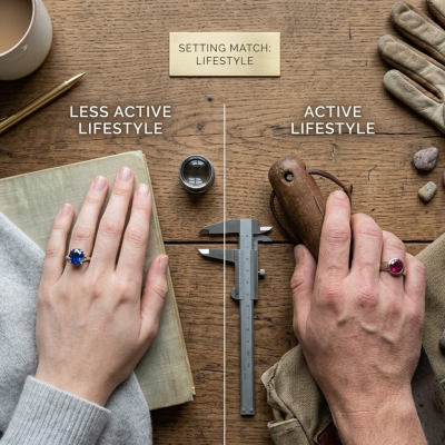 Match the Setting of Engagement Ring to Your Lifestyle