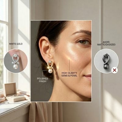 Maximize Earrings' Light Reflection