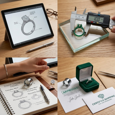 Moissanite Engagement Ring Customization Process