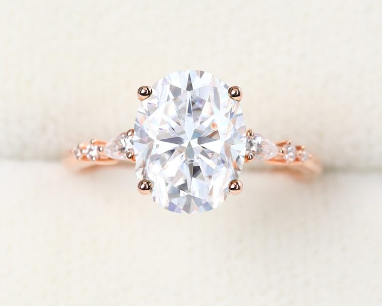 moissanite ring home