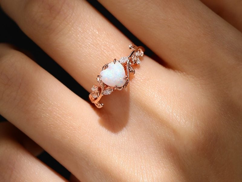 opal Promise rings