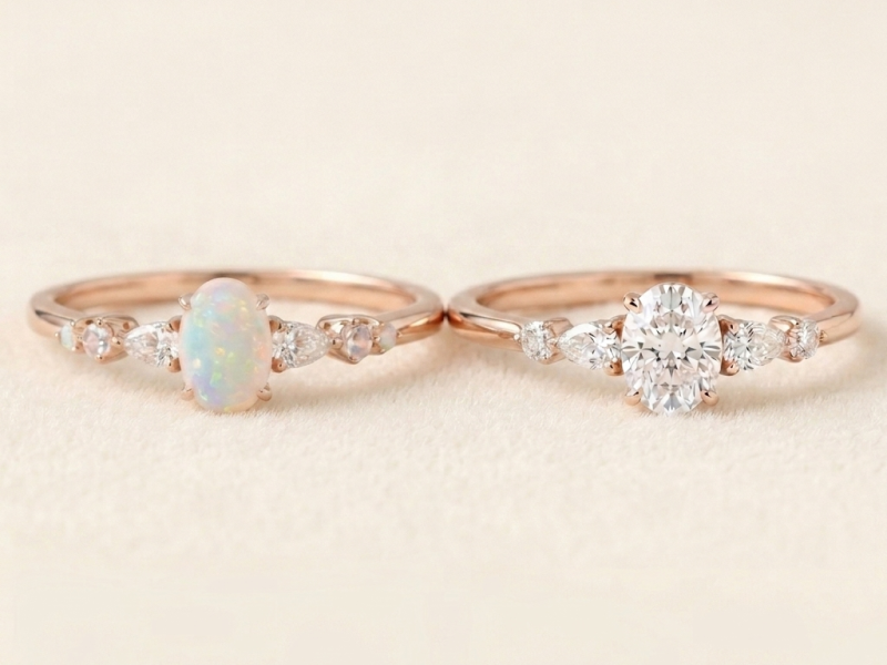 opal ring vs diamond ring