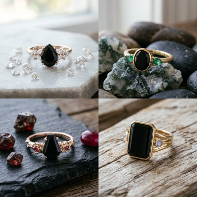 Pairing Black Onyx Rings with Other Gemstones