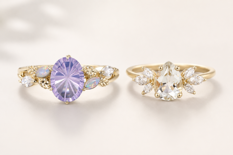 purple amethyst vs green amethyst