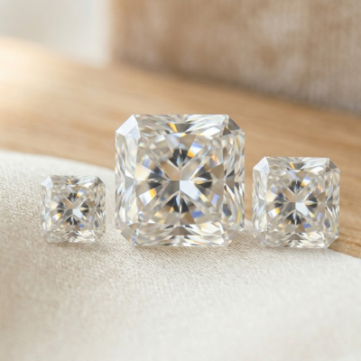 Radiant Cut for Solitaire Ring with Moissanite