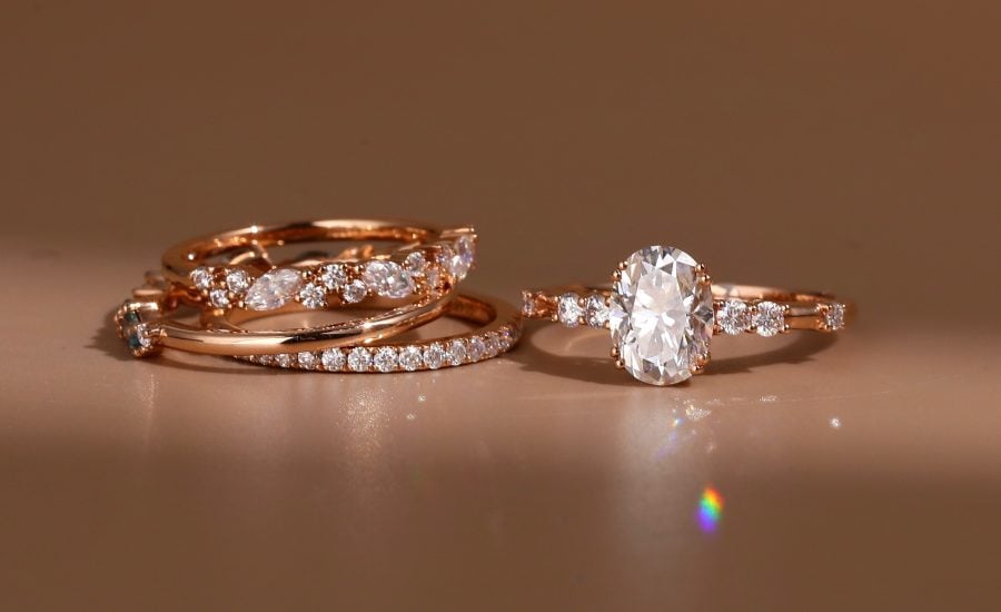 rose gold moissanite 9 rose gold moissanite 9