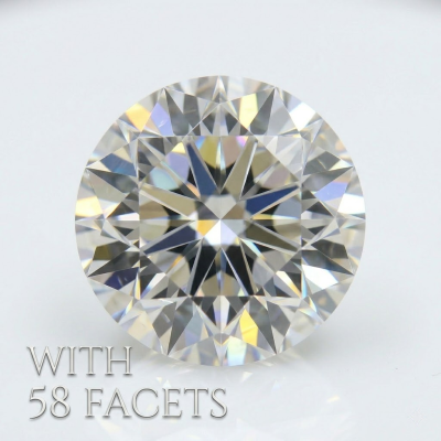 Round Brilliant Cut for Solitaire Moissanite