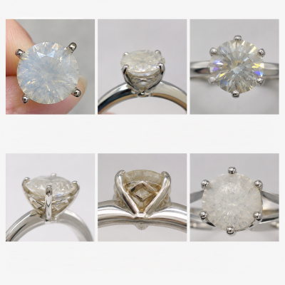Signs of Moissanite Turning Cloudy