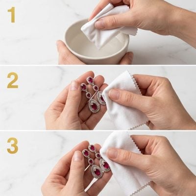 Steps to Clean Gemstone Earrings