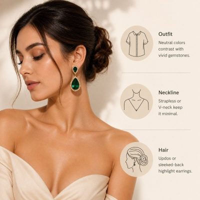 Styling Your Look for Statement Gemstone Earrings