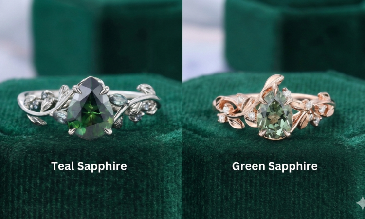 teal sapphire vs green sapphire