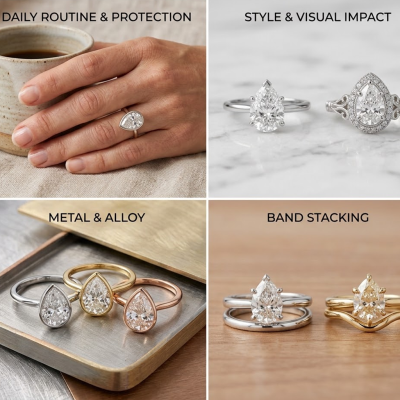 The Strategy of Choosing the Pear-Shaped Ring Setting
