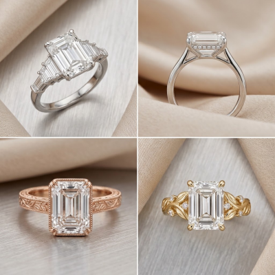 The Thoughtful Details of an Emerald Cut Ring