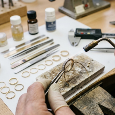 Use Inner Metal Sleeving to Size Down a Ring