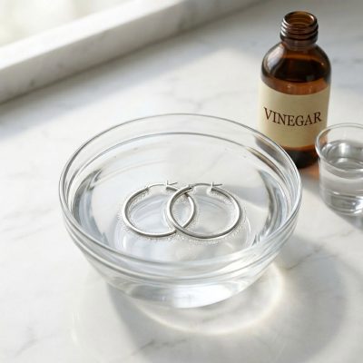 Vinegar Earrings Cleaner